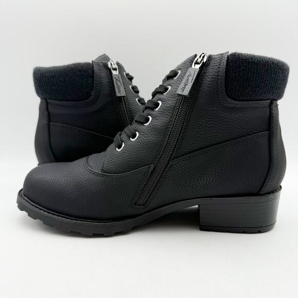 Trotters Womens Bellamy Boots US 8 M EU 38.5 Black Mid Calf NIB - Picture 8 of 13
